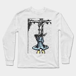 The Hanged Man - A Geometric Tarot Print Long Sleeve T-Shirt